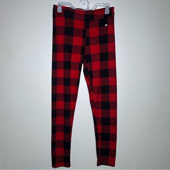 Lucky Brand Red and Black Buffalo Plaid 2-piece Pajama set Medium Lounge NWOT - Picture 6 of 10